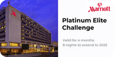 Marriott Bonvoy Platinum Elite - 8 nights stay to extend to 2027